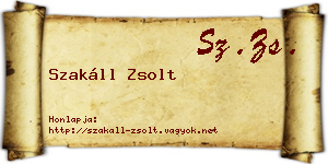 Szakáll Zsolt névjegykártya